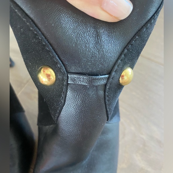 Saks Fifth Avenue leather booties, black size 5.5 - Picture 8 of 10
